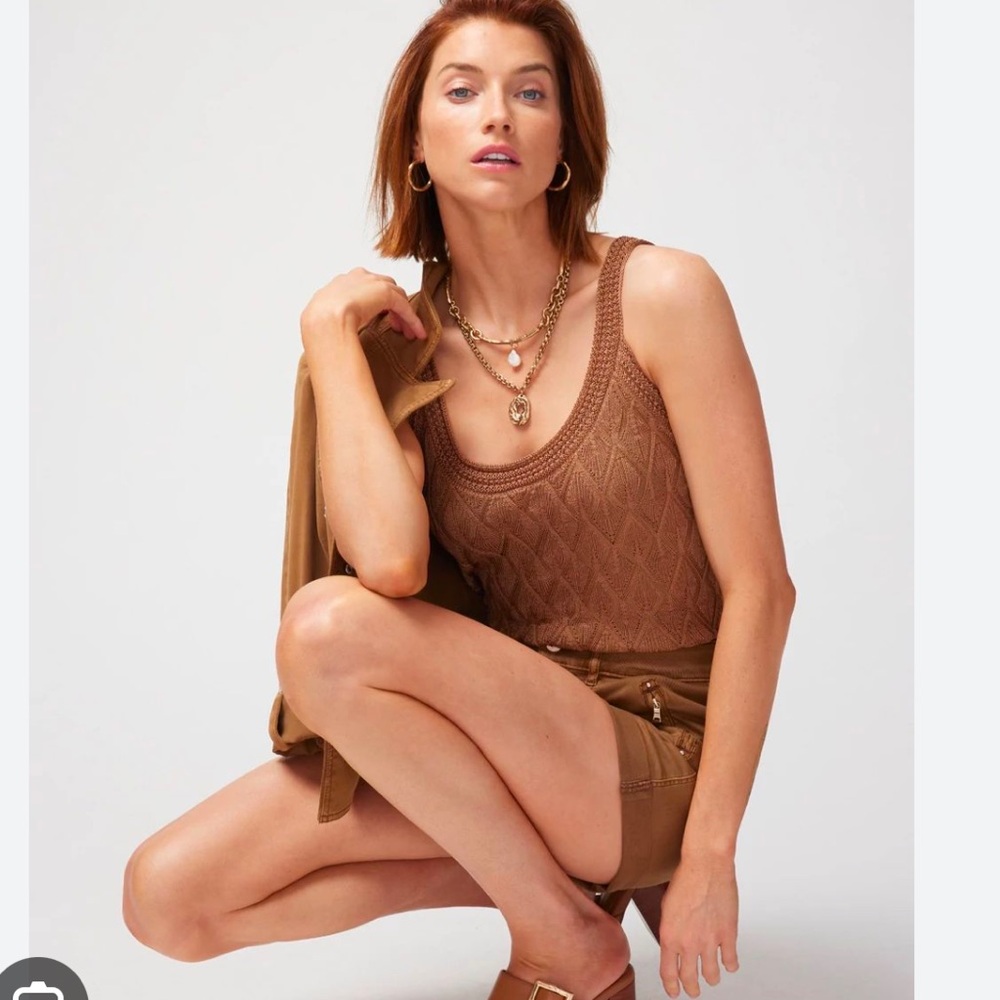 WHBM Diamond Stitch Sweater Tank